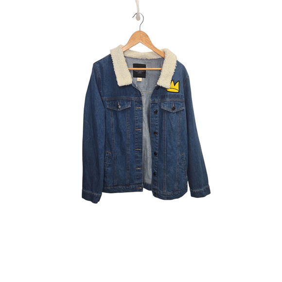 Riverdale Jug Head Archie Comic Sherpa Collar Denim Jacket Size 2X - Picture 2 of 4